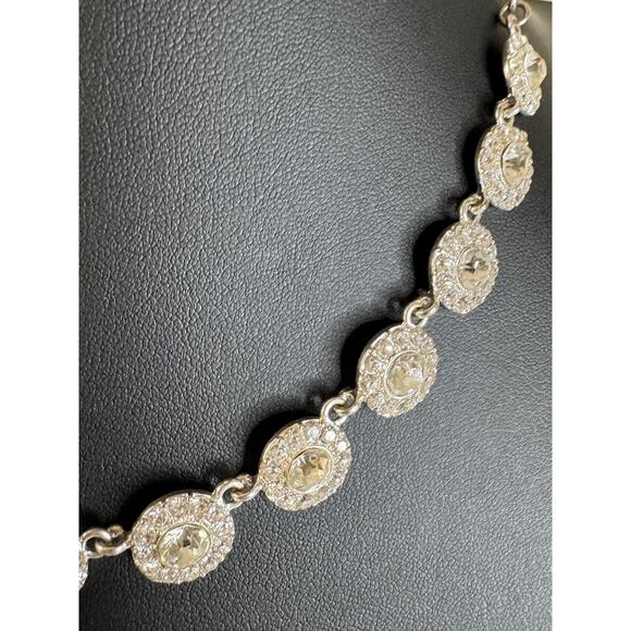 Silver toned and rhinestones necklace 16” & 3” ext - Picture 13 of 15